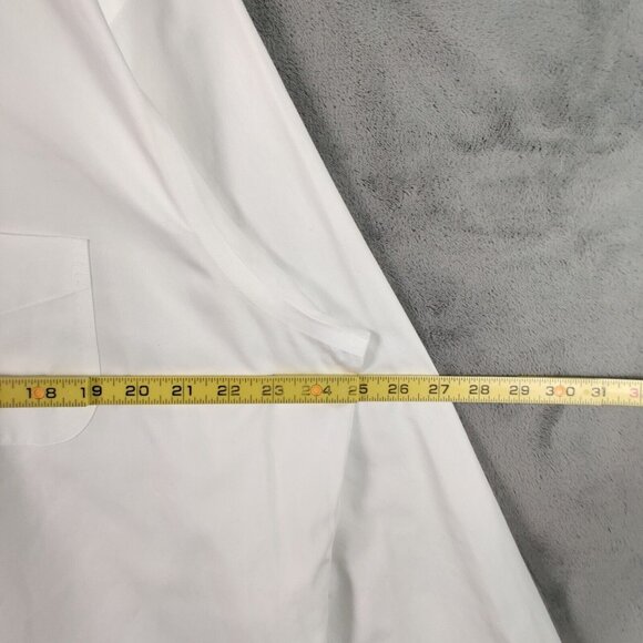 Brooks Brothers Dress Shirt Adult 17.5 4/5 XL 2XL White Button Up Regent Men - Picture 5 of 10